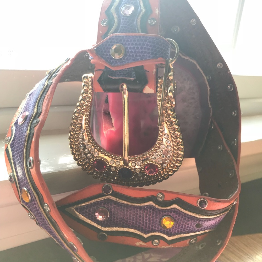 Super funky rhinestone belt